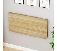 GHFXSCV Foldable Wall-Mounted Dining Table Space-Saving Small Desk for Kitchen Study Bedroom Bathroom Office & Balcony - Walnut Finish 80x30cm / 31x12inch