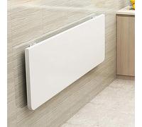 GHFXSCV Foldable Wall-Mounted Dining Table Space-Saving Small Kitchen Desk Compact Drop-Leaf Table for Home Office Study Bedroom Bathroom Balcony (White 80 * 30cm/31 * 12inch)