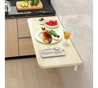 GHFXSCV Foldable Wall-Mounted Drop-Leaf Table - Space-Saving Breakfast Desk for Small KitchensCompact and Versatile DesignIdeal for Limited SpacesPerfect for Apartments and Tiny Homes