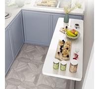 GHFXSCV Folding Wall-Mounted Drop-Leaf Kitchen & Dining Table Desk Space-Saving Folding Table Wall-Mount Design Multiple White Finish - 70X50CM