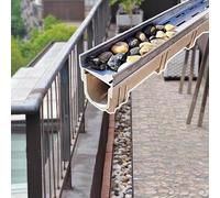 GHFXSCV Outdoor Drain Covers - Cobblestone Grates for Rainwater Drainage Systems, Decks, Balconies, Gardens - Storm Ditch Grating Plate Kit