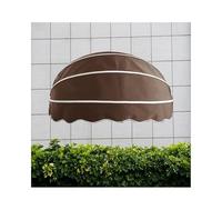 GHFXSCV Retractable Canvas Dome Window Canopy Awning for Patio CoversCollapsible Hemispherical Door Canopy for Shade and Rain ProtectionExterior Window Awnings for HomeFoldable and Compact Desig