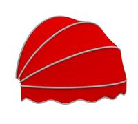 GHFXSCV Retractable Dome Window Awning Collapsible Hemispherical Canopy for Door & Window Sun & Rain Protection Patio Awning 140x70x70cm Stylish Red Design