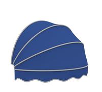 GHFXSCV Retractable Dome Window Awning Collapsible Hemispherical Canopy for Door & Window Sun & Rain Protection Durable Patio Awning 110x55x55cmBlue