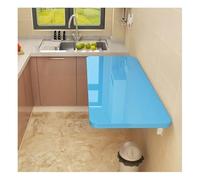 GHFXSCV Space-Saving Wall-Mounted Foldable Desk - Convertible Bureau for Small SpacesHomeKitchenDining Room - Blue90x40cmPerfect for Home Office & Study