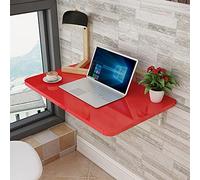 GHFXSCV Space-Saving Wall-Mounted Folding Table Sturdy Wooden Laundry & Kitchen Desk Compact 60x30 cm Red Table for Small SpacesDesign for Versatile Use