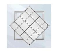 GHFXSCV Square Base Drainage Angle Grate, Reinforced Steel Bar Cover Frame, Versatile and Durable, Ideal for Outdoor Use (80x80x8cm/31.4x31.4x3.14in)