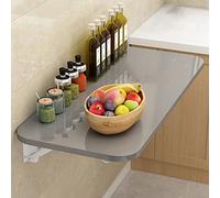 GHFXSCV Wall-Mounted Folding Table Space-Saving Wooden Wall Desk Compact Folding Kitchen Table for Small Spaces Wall-Mounted Drop-Leaf Table Versatile Wall-Mount Workstation