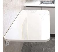 GHFXSCV Wall-Mounted Folding Table Wooden Wall Desk for Small Spaces Space-Saving Kitchen Table Compact Foldable Workstation Versatile Wall Table for Home & Office