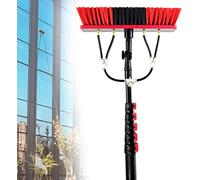 GHFXSCV Water Fed Pole Window Cleaning Kit - 24FT Telescopic Brush & Extendable Cleaner for Solar Panels Conservatory Roofs Trucks & Windows (3.6-11M)