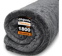 Ghguole Car Drying Towel Extra Large,1800GSM Drying Towel Car Detailing,Double-Sided Thickened Microfibre Towels,Super Absorbent Lint-Free Cars Cleaning Cloths for Fast Drying,Washing (60 * 90)