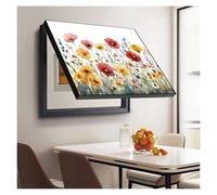 GHHQQZ Electric Panel Cover Decorative Flip up Hide Counter Paintings Meter Box Wall Art Living Room Corridor(A,70x60cm)