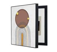 GHHQQZ Electrical Distribution Decorative Box Hide Counter Paintings Opens to The Left Weak Box Cover Wall Art Dining Room Kitchen(A,45x35cm)