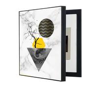 GHHQQZ Electrical Distribution Decorative Box Hide Counter Paintings Opens to The Left Weak Box Cover Wall Art Dining Room Kitchen(C,45x35cm)