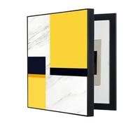 GHHQQZ Electrical Distribution Decorative Box Hide Counter Paintings Opens to The Left Weak Box Cover Wall Art Dining Room Kitchen(B,40x30cm)