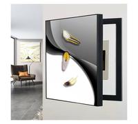 GHHQQZ Electrical Panel Box Cover Decorative Wall Art Open to The Left Hide Counter Paintings Distribution Box Concealment Stairwell Common Area(D,40x60cm)