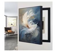 GHHQQZ Electrical Panel Box Cover Decorative Wall Art Open to The Left Hide Counter Paintings Distribution Box Concealment Stairwell Common Area(E,45x55cm)