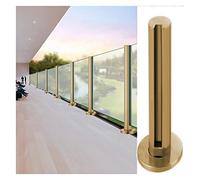 GHHVFEC Balustrade Posts Glass Railing Post Windproof Fencing Connector Balcony Balustrade Clamp System For 10/12 Mm Thick Panel, Heavy Duty Glass Railing Post/Fence Pillars, Inc,End Post-95cm/37.4i