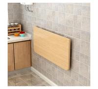 GHHVFEC Foldable Wall-Mounted Breakfast Bar Table - Compact Drop Leaf Dining Table for Small Spaces Adjustable Space-Saving Kitchen Work Table Perfect for Apartments and Tiny Homes