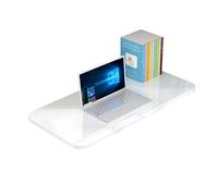 GHHVFEC Foldable Wall-Mounted Computer Desk Supports 200 lbs Includes Removable Sturdy Bracket Ideal for Home Office Kitchen Space-Saving Design (White 50x30cm/20x12in)