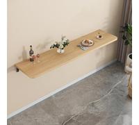 GHHVFEC Foldable Wall-Mounted Desk Space-Saving Wooden Table for Kitchen & Dining Room Multifunctional Drop-Down Bureau Compact 150x40cm Design for Home & Restaurant
