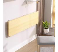 GHHVFEC Foldable Wooden Wall Table 80x40cm - Space-Saving Wall-Mounted Table for Kitchen Desk Dining Room Living Room Bathroom - Versatile and Stylish Solution