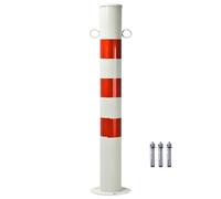 GHHVFEC HeavyDuty Steel Traffic Bollard Post with Rustproof & Waterproof Features Durable Security Barrier for Driveway & Road Safety 1 Piece