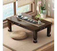 GHHVFEC Japanese Coffee Table Small Space Saving Wood Desk Low Floor Design for Living Room & Dining Room Perfect for Tea Time (80x36.5cm/31.5x14.4in)