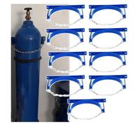 GHHVFEC Oxygen cylinder rack,Industrial Gas Bottle Wall Bracket Set - Propane Tank Holder & Oxygen Cylinder Rack - 9 Pack for Nitrogen & Argon Storage - 14.8" (35cm) Medical Tank Support