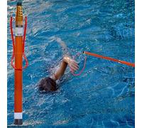 GHHVFEC Pool Safety Hooks, Swimming Saving Pole, Yachts Beach Lifeguard Rescue Stick, with Luminous & Reflective Strips, for Struggling Drowning Swimmers