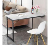 GHHVFEC Slim Console Hallway Table - Wall-Mounted Space-Saving Desk for Kitchen Easy-Fold Multi-Functional Dining Table 100x50x75cm - Perfect for Small Spaces & Entryways