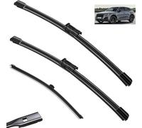 GHHVM Auto Windscreen Wipers for Audi Q2 2016-2023 24in+19in+13in, Front Rear Wiper Arm Blade and Arm Set Windscreen Wipers-Wiper Blades Kit Replacement,L-A/Lhd