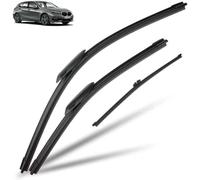 GHHVM Auto Windscreen Wipers for BMW 1 Series F40 2019 2020 2021 2022 2023 26in+17in+14in, Front Rear Wiper Arm Blade and Arm Set Windscreen Wipers-Wiper Blades Kit Replacement,L-B/Rhd