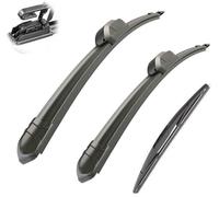 GHHVM Auto Windscreen Wipers for BMW X5 F15 2013-2018 24in+20in+12in, Front Rear Wiper Arm Blade and Arm Set Windscreen Wipers-Wiper Blades Kit Replacement,L-A/Lhd