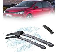 GHHVM Auto Windscreen Wipers for Polo 6R 6C Hatchback 2009-2017 24in+16in, Front Wiper Arm Blade and Arm Set Windscreen Wipers-Wiper Blades Kit Replacement,L-A/Lhd