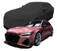 GHHVM Car Cover for Audi RS6 PD6RS C8, All Weather Full Car Covers, Outdoor Sun Rain UV Snowproof, All Seasons Protection Cover,Black
