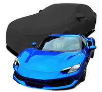 GHHVM Car Cover for Ferrari 296 GTB, All Weather Full Car Covers, Outdoor Sun Rain UV Snowproof, All Seasons Protection Cover,Black