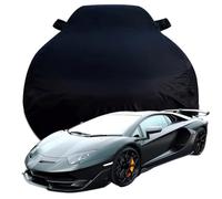 GHHVM Car Cover for Lamborghini Aventador SVJ, All Weather Full Car Covers, Outdoor Sun Rain UV Snowproof, All Seasons Protection Cover,Black