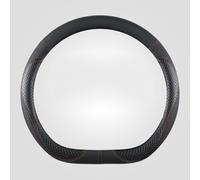 GHHVM Car Steering Wheel Cover for Ford Focus 4 4 St 5 Doors CC CC Convertible, PU Wheel Protector Breathable Anti Slip, Durable All Seasons Interior Accessories,D-D Type