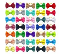 GHHZML Pet Bow 100pcs Dog Bows Pet Hair Accessories Cute Rubber Bands Products For Small Dogs for Grooming