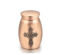 GHHZML pet urn Human Ashes For Pets Memorials Keepsake Cremation Urn Casket No Deformation Funeral Birds Cat Dog Container(Gold1)