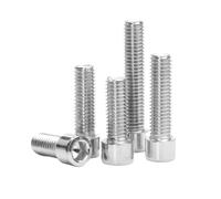 GHHZML Thumb Screws 1-10pcs Hexagon Socket Head Cap Screw 201 Stainless Steel M3 M4 M5 M6 M8 M10 M12 Allen Bolt(45mm,M5 50pcs)