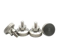 GHHZML Thumb Screws M2 .5 M3 M4 M5~M12 5/2/1pcs 304 Stainless Steel High Step Thumb Bolt Hand Grip Knob Bolts(12mm,M3 X5PCS)