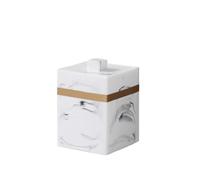 GHHZML Toothpick Holder Marbled Ceramic Cotton Swab Holder Toothpick Box Salt Shaker Coffee Table Living Room Decoration Jewelry(Color3)