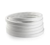 GHIBFBT LED Profile, Flexible Silicone U Shaped LED Channel System, Waterproof Bendable Cuttable Light Strip Cover for Background, Home, Recessed Installation (2m/6.6ft)