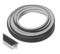 GHIBFBT LED Silicone Profile, 12x12mm 3M Cuttable Flexible LED Strip Cover, Uniform Lighting Effect LED Diffuser Channel for Bedroom, Living Room (5m)