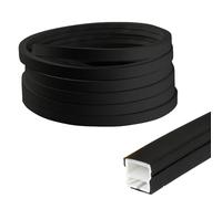 GHIBFBT Silicone LED Profile for Acoustic Panel, 12x12mm Flexible LED Channel, IP65 Waterproof Light Strip Cover Sleeve for Background (5M)