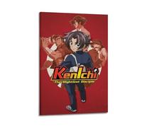 GHIBYN Anime TV Show The Strongest Disciple Kenichi Poster in History Poster Decorative Painting Canvas Wall Posters And Art Picture Print Modern Family Bedroom Decor Posters 12x18inch(30x45cm)