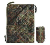 GHILEO Camo Poncho Liner, Army Blanket, Military Sleeping Bag, with A Compression Carrying Bag, for Traveling, Hiking, Camping, Outdoor Survival, Car Blanket
