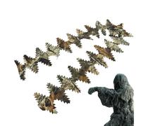 Ghillie Camouflage Fabric Headband, Handmade Camouflage Strap for Clothing - Adjustable Accessory for Hunting and Outdoor Activities in Camouflage